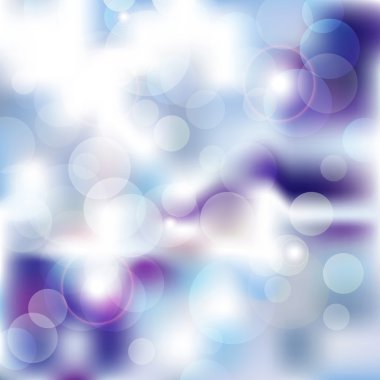 Blue Bokeh winter clipart