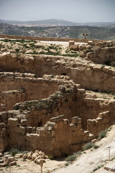 Israel arkeologi i herodium slott av kung Herodes — Stockfoto