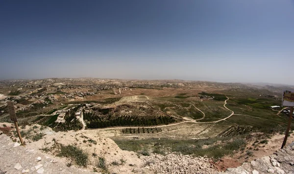 Paisagem judeia em territórios da margem oeste sob controle israelense — Fotografia de Stock