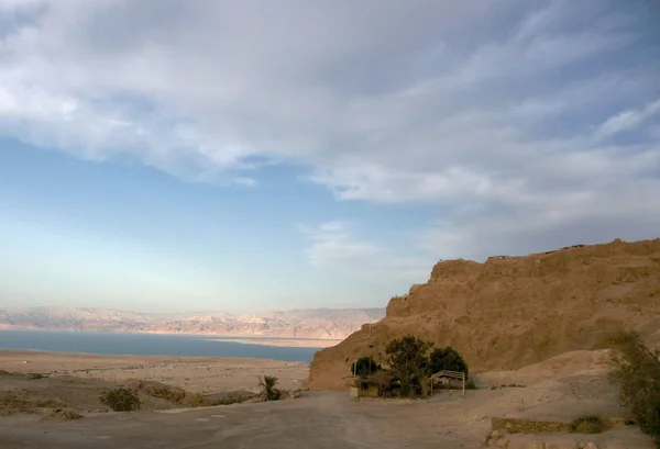 Masada en dode zee in Israël reizen werelderfgoed — Stockfoto