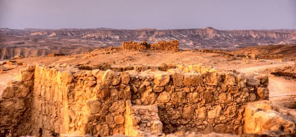 stock image Masada fortress and Dead sea sunrise in Israel judean desert tourism