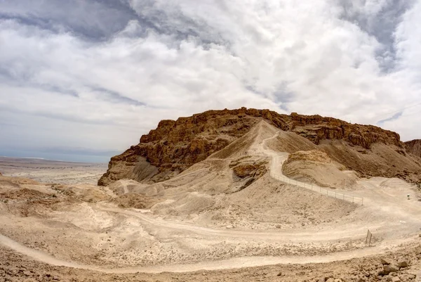 Masada Fort en koning Herodes van Paleis in Israël judean desert reizen — Stockfoto