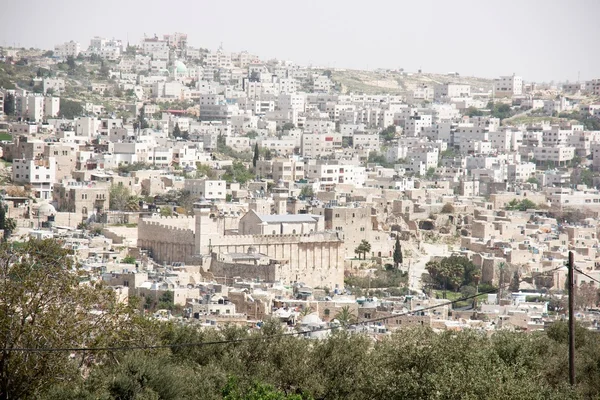 Hebron vista e case Fotografia Stock