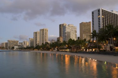 Honolulu Waikiki Sunrise clipart