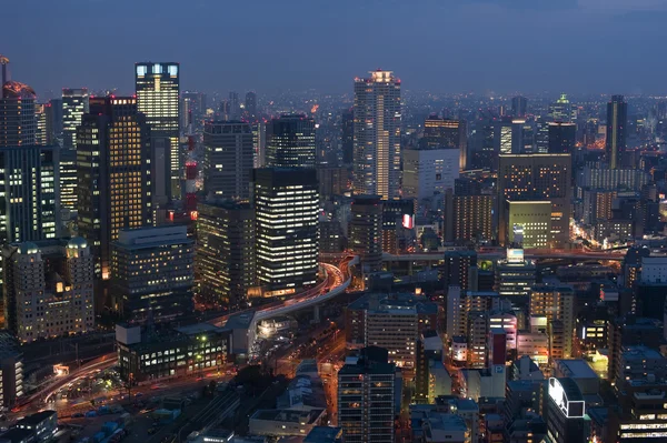 Osaka bei Nacht — Stockfoto
