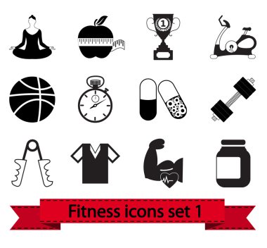 Fitness icon 1 clipart