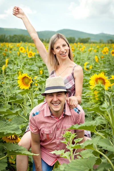 stock image Happy young pair