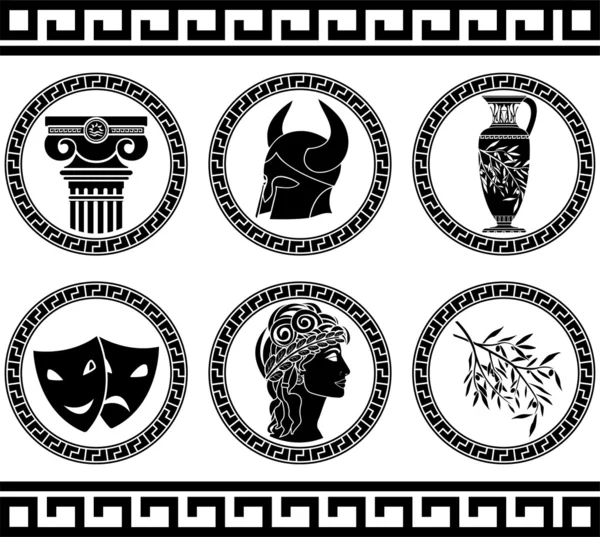Boutons grecs — Image vectorielle