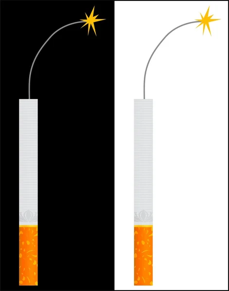Sigaretta - TNT — Vettoriale Stock