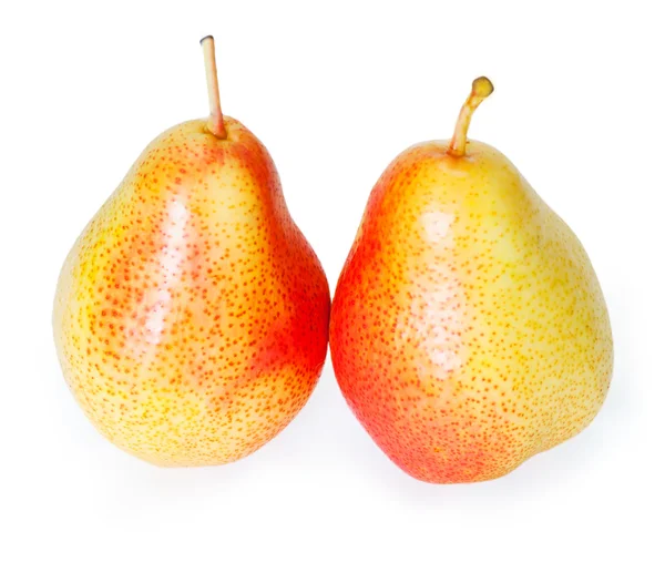 Group pears isolated on white background — Stock Photo, Image