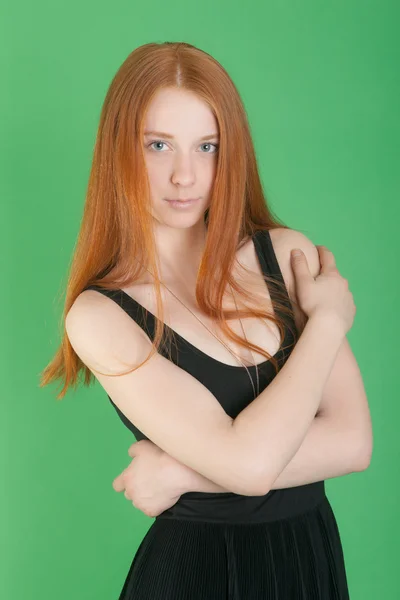 Kızıl saçlı kız. — Stok fotoğraf