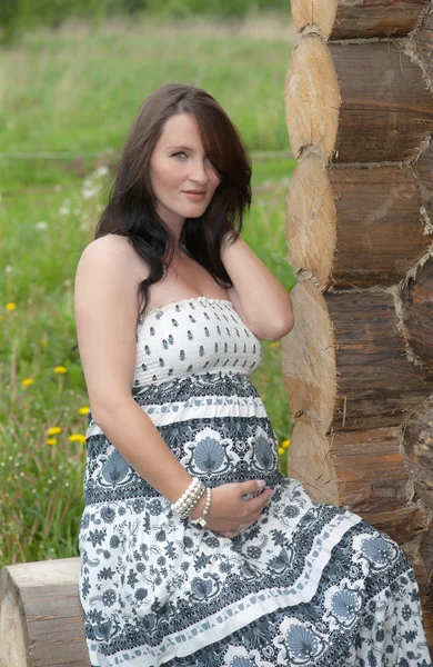 Ritratto della donna incinta — Foto Stock