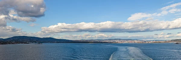 stock image Oslo, city and coast panorama