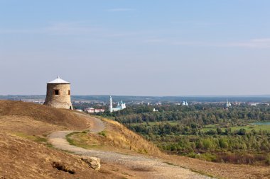 Tower on a hill clipart