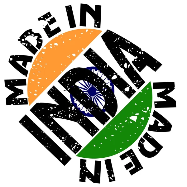 Etichetă vectorială Made in India — Fotografie de stoc gratuită