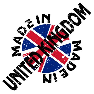 vector label Made in United Kingdom clipart