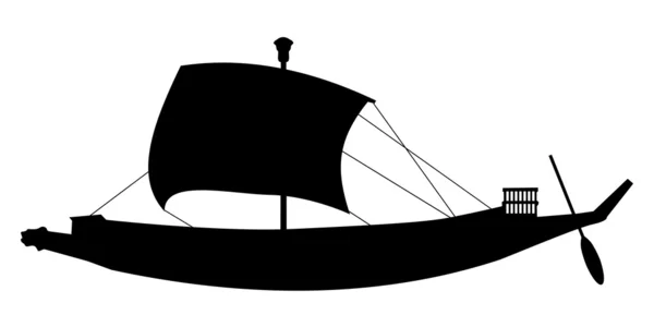 Oude zeilboot — Stockvector