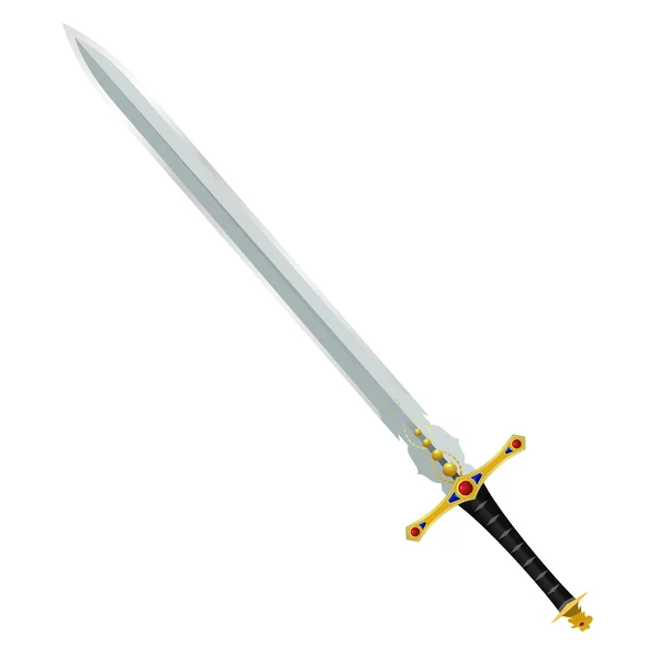 Ilustração vetorial de uma espada antiga — Vetor de Stock
