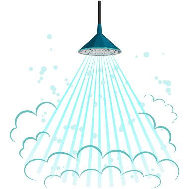 Vector illustration of shower