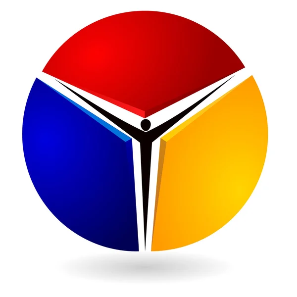 Logotyp z obrazem. eps10 — Wektor stockowy