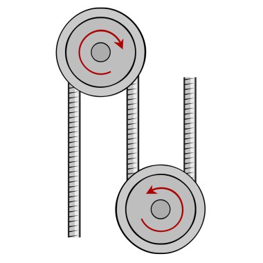 Illustration pulley clipart