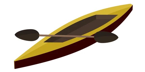 Ilustração canoa remo. EPS10 — Vetor de Stock