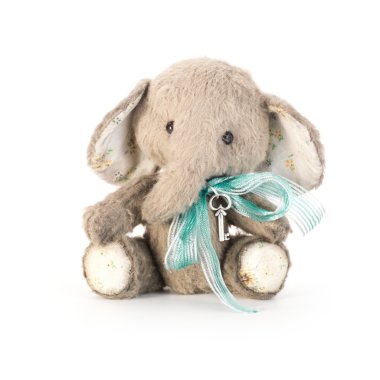 Handmade elephant in classic vintage style clipart