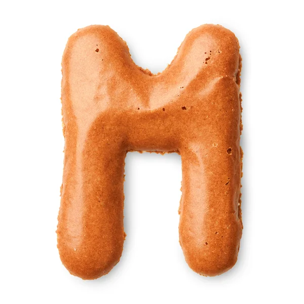 Letra del alfabeto de galletas — Foto de Stock