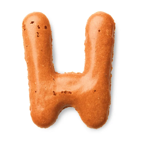 Soubor cookie abeceda dopis — Stock fotografie