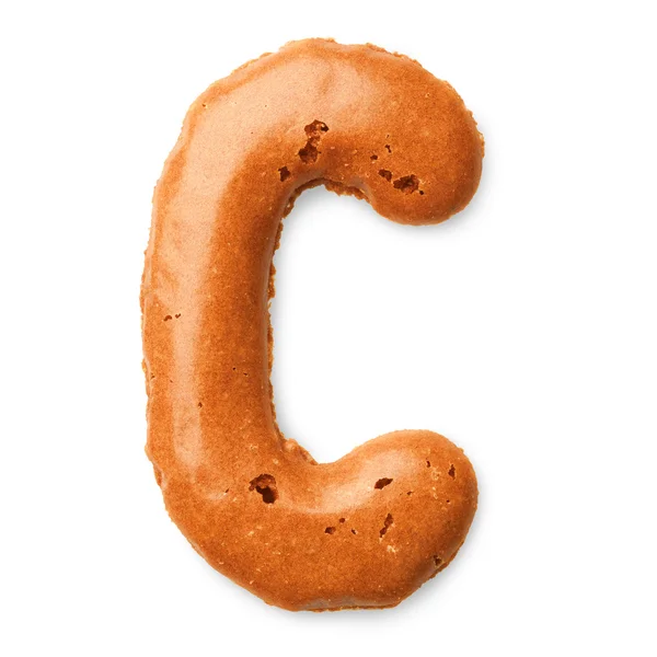 Cookie alphabet letter — Stock Photo, Image