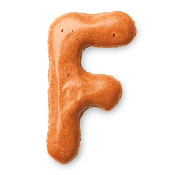 Cookie alfabetet letter — Stockfoto
