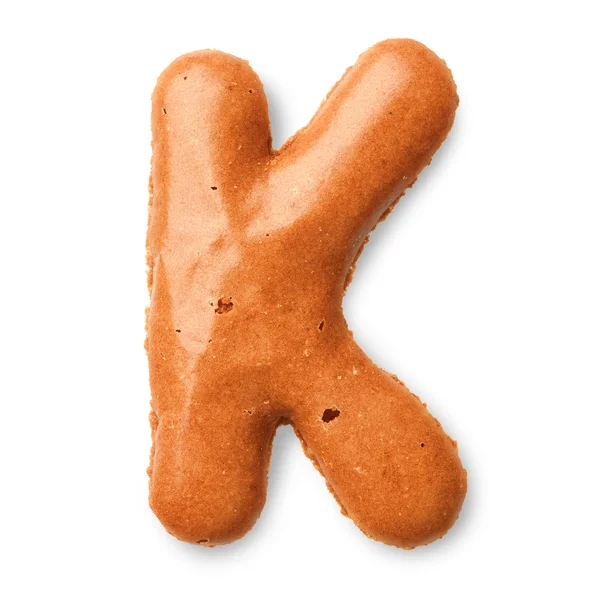 Buchstabe für Keks-Alphabet — Stockfoto