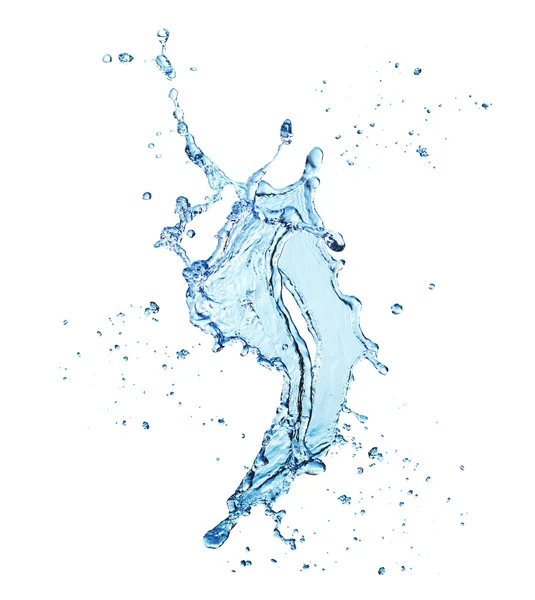 Water splash isolated on white — Stock Photo, Image