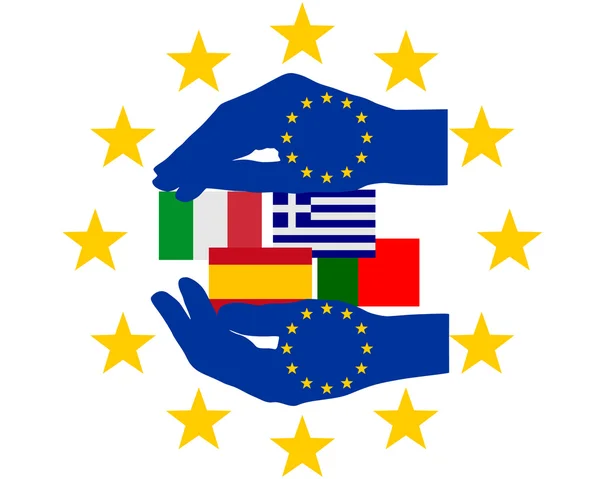 Europese hulp — Stockfoto