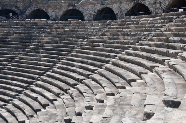Ruins of ancient theater. Seats and arches. — Stock Photo, Image
