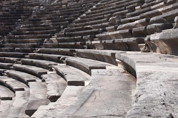 Ruins of ancient theater. Seats only close up. — Stock Photo, Image