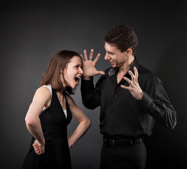 Conflict situation between couple — Stock Photo, Image
