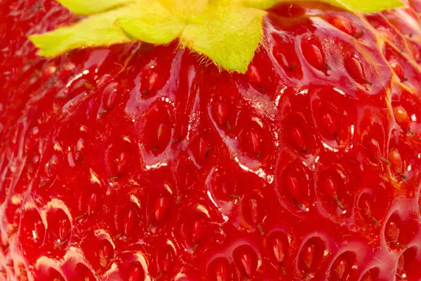 イチゴの極端なクローズ アップ — ストック写真