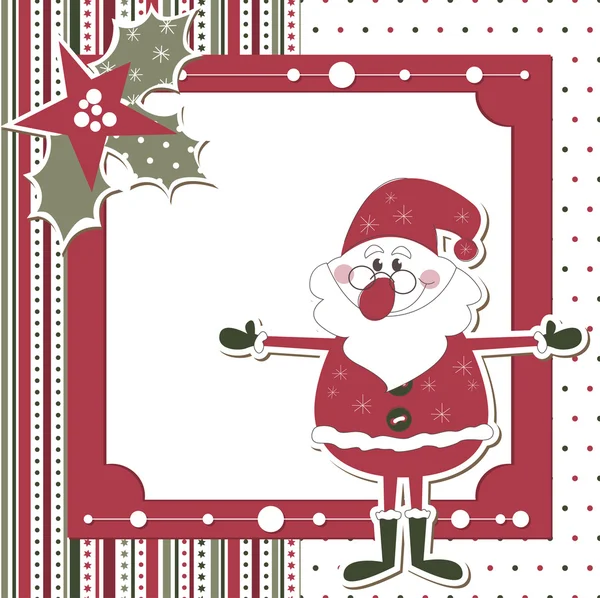 Noel ve yeni yıl karalama defteri kartı — Stok Vektör