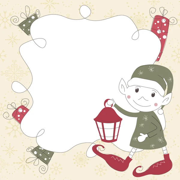 Vecteur Noël et nouvelle carte de voeux de l'année — Image vectorielle