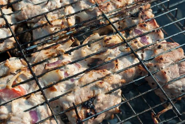 Shish kebab cocinar —  Fotos de Stock