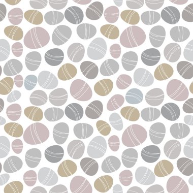 Seamless stone pattern on white background clipart