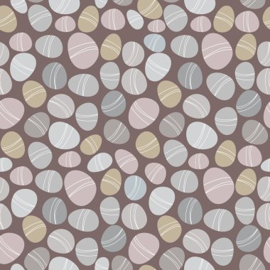 Seamless stone pattern on white background clipart