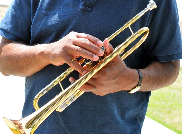 Trumpetista. — Stock fotografie