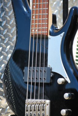 Electric bass guitar. clipart