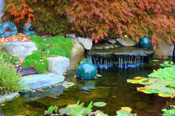 日本水花园. — 图库照片