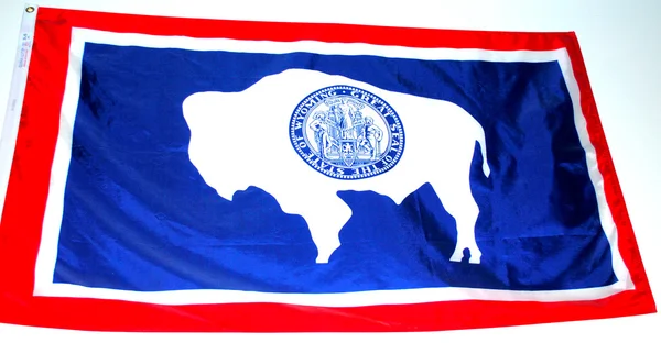Vlag van Wyoming. — Stockfoto