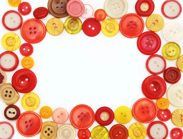 Moldura do botão colorido — Fotografia de Stock