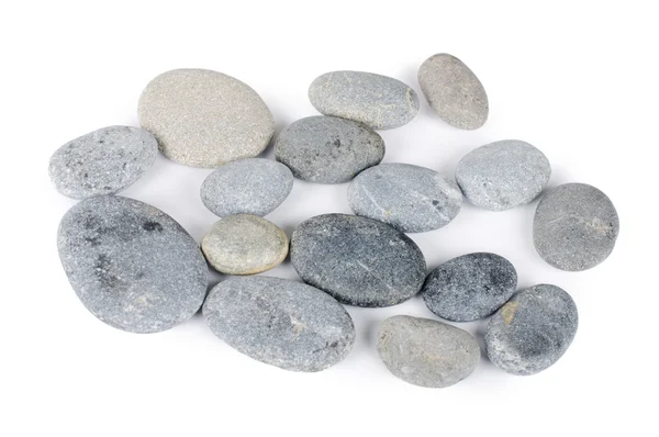 Grupo de pedras isoladas em branco — Fotografia de Stock