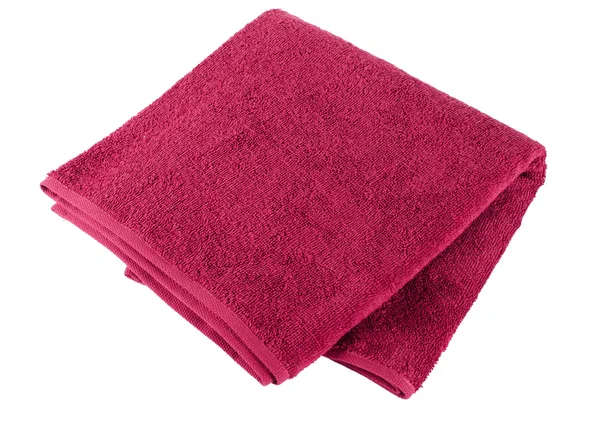 A toalha de cor isolada no branco — Fotografia de Stock